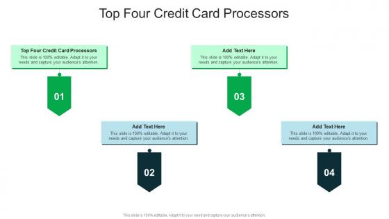 Top Four Credit Card Processors In Powerpoint And Google Slides Cpb