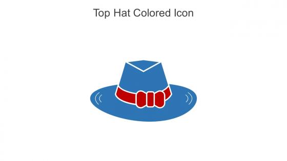 Top Hat Colored Icon In Powerpoint Pptx Png And Editable Eps Format