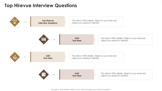 Top Hirevue Interview Questions In Powerpoint And Google Slides Cpb