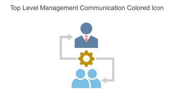 Top Level Management Communication Colored Icon In Powerpoint Pptx Png And Editable Eps Format