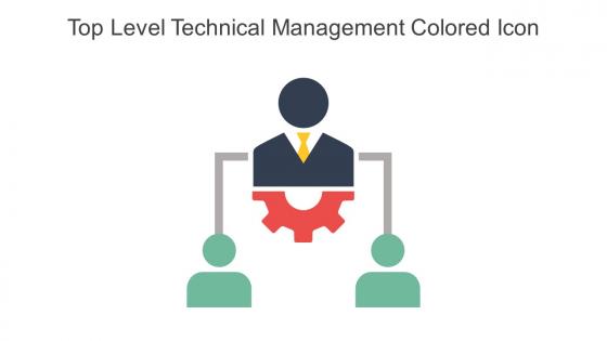 Top Level Technical Management Colored Icon In Powerpoint Pptx Png And Editable Eps Format