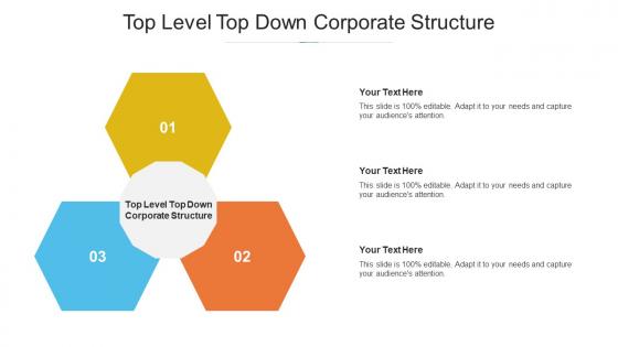 Top level top down corporate structure ppt powerpoint presentation model influencers cpb