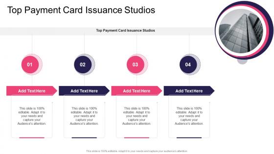 Top Payment Card Issuance Studios In Powerpoint And Google Slides Cpb