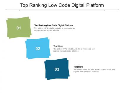Top ranking low code digital platform ppt powerpoint presentation file show cpb