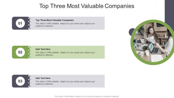 Top Three Most Valuable Companies In Powerpoint And Google Slides Cpb