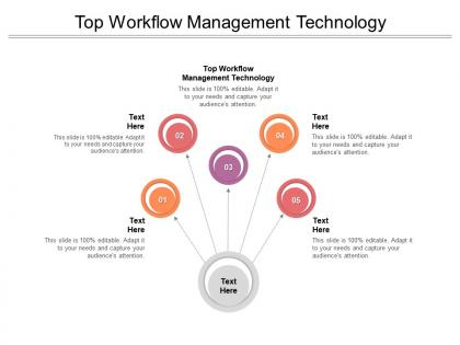 Top workflow management technology ppt powerpoint presentation infographics gallery cpb