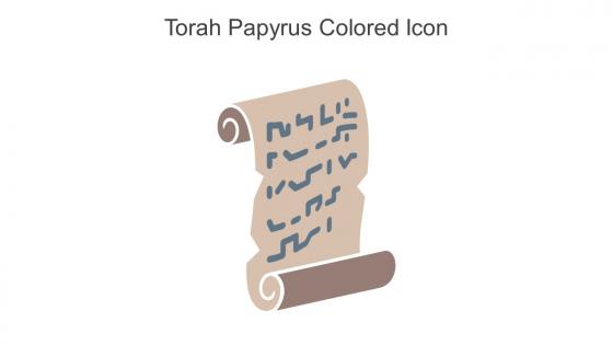 Torah Papyrus Colored Icon In Powerpoint Pptx Png And Editable Eps Format