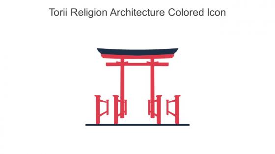 Torii Religion Architecture Colored Icon In Powerpoint Pptx Png And Editable Eps Format