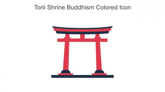 Torii Shrine Buddhism Colored Icon In Powerpoint Pptx Png And Editable Eps Format