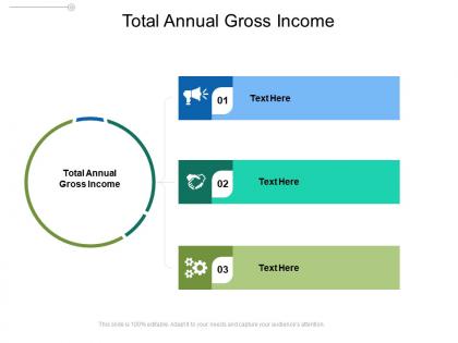 Total annual gross income ppt powerpoint presentation infographics professional cpb