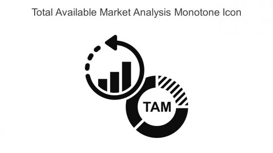 Total Available Market Analysis Monotone Icon In Powerpoint Pptx Png And Editable Eps Format