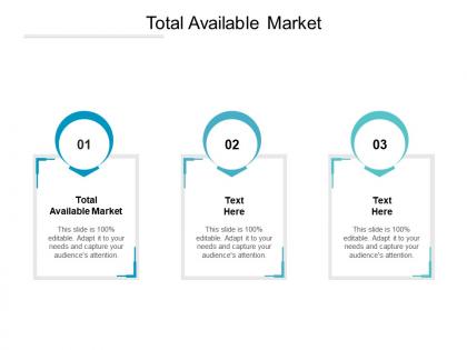 Total available market ppt powerpoint presentation outline icon cpb