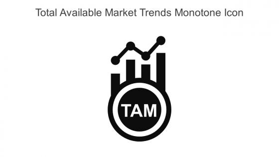 Total Available Market Trends Monotone Icon In Powerpoint Pptx Png And Editable Eps Format
