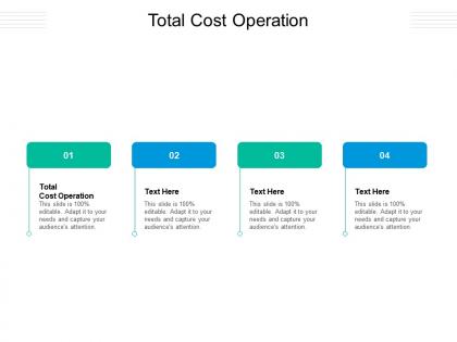 Total cost operation ppt powerpoint presentation outline tips cpb