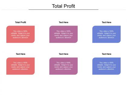 Total profit ppt powerpoint presentation summary design inspiration cpb