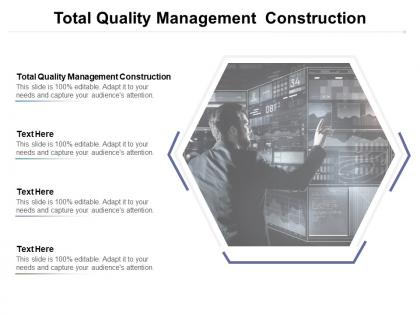 Total quality management construction ppt powerpoint presentation professional cpb