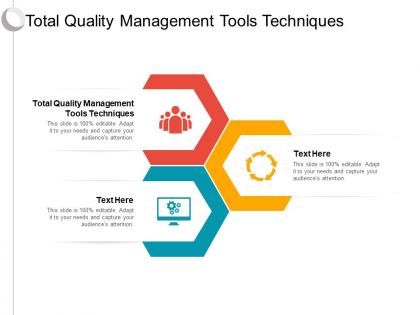 Total quality management tools techniques ppt powerpoint presentation model smartart cpb