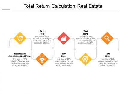 Total return calculation real estate ppt powerpoint presentation ideas graphic tips cpb