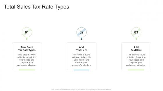 Total Sales Tax Rate Types In Powerpoint And Google Slides Cpb