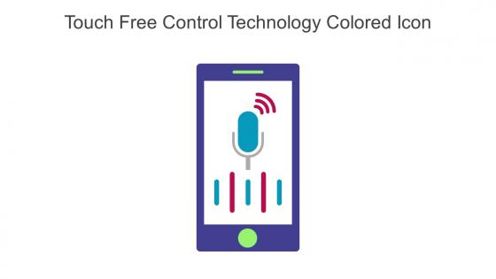 Touch Free Control Technology Colored Icon In Powerpoint Pptx Png And Editable Eps Format