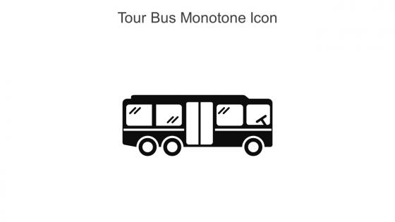 Tour Bus Monotone Icon In Powerpoint Pptx Png And Editable Eps Format