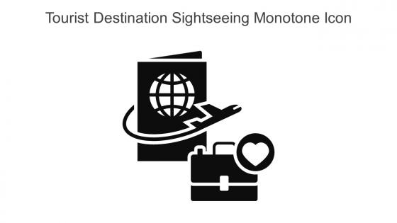 Tourist Destination Sightseeing Monotone Icon In Powerpoint Pptx Png And Editable Eps Format