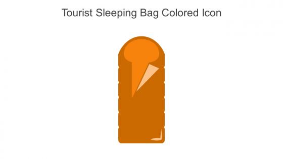 Tourist Sleeping Bag Colored Icon In Powerpoint Pptx Png And Editable Eps Format