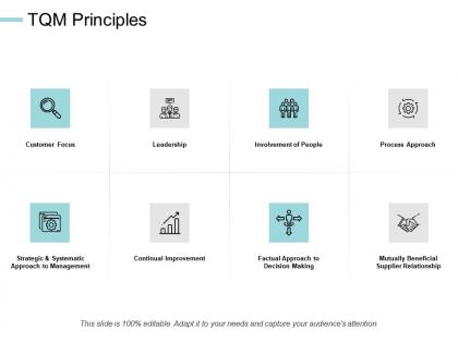 Tqm principles leadership improvement ppt powerpoint presentation file portrait