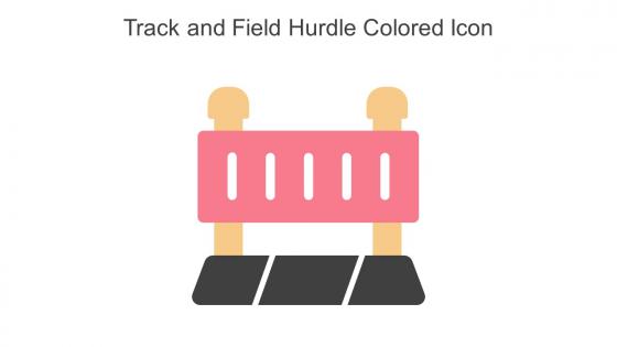 Track And Field Hurdle Colored Icon In Powerpoint Pptx Png And Editable Eps Format