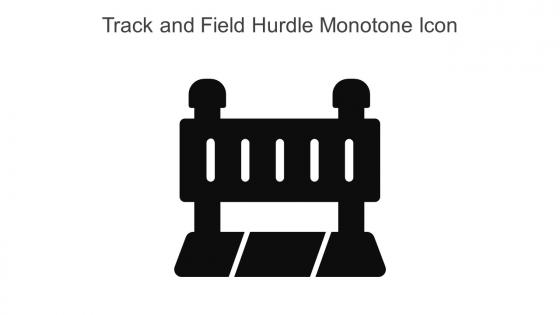 Track And Field Hurdle Monotone Icon In Powerpoint Pptx Png And Editable Eps Format