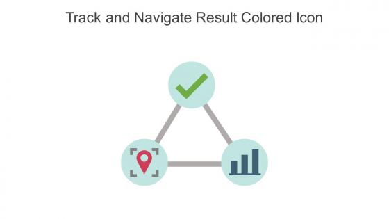Track And Navigate Result Colored Icon In Powerpoint Pptx Png And Editable Eps Format