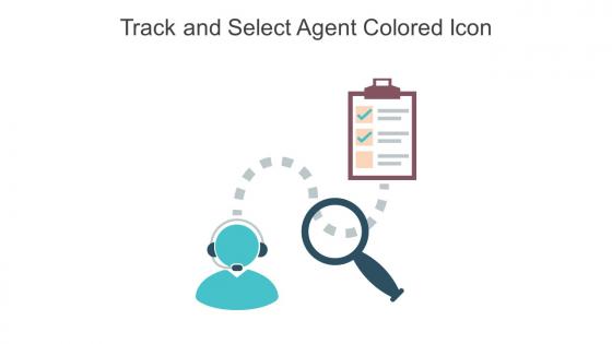 Track And Select Agent Colored Icon In Powerpoint Pptx Png And Editable Eps Format