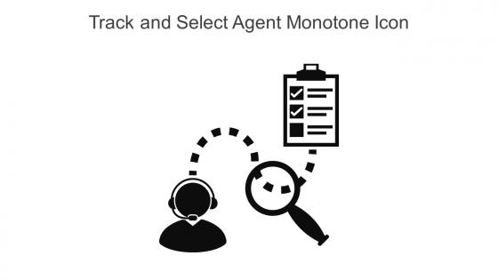 Track And Select Agent Monotone Icon In Powerpoint Pptx Png And Editable Eps Format