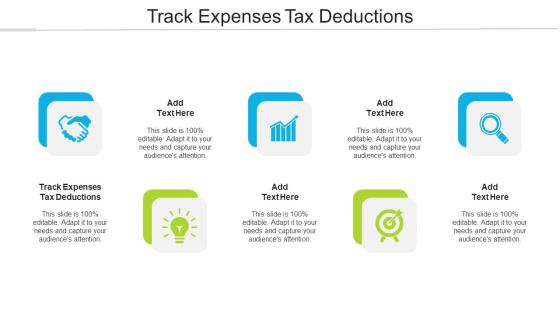 Track Expenses Tax Deductions Ppt Powerpoint Presentation Show Topics Cpb