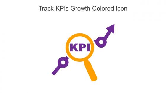 Track KPIs Growth Colored Icon In Powerpoint Pptx Png And Editable Eps Format