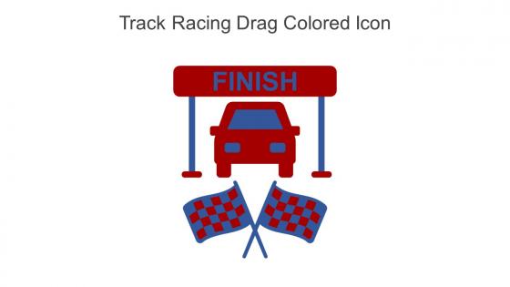 Track Racing Drag Colored Icon In Powerpoint Pptx Png And Editable Eps Format