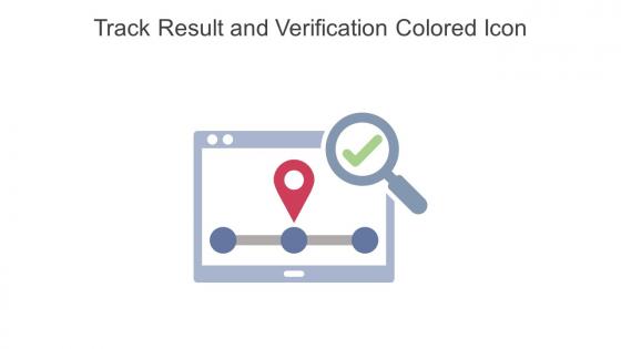 Track Result And Verification Colored Icon In Powerpoint Pptx Png And Editable Eps Format
