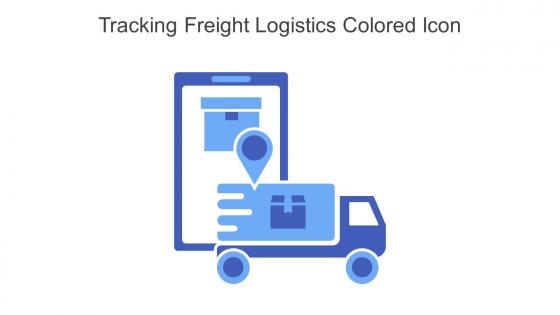 Tracking Freight Logistics Colored Icon In Powerpoint Pptx Png And Editable Eps Format