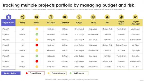 Tracking Multiple Projects Portfolio By Sustainable Multi Strategic Organization Competency