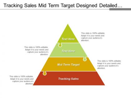 Tracking sales mid term target designed detailed planning