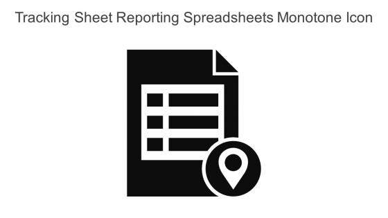 Tracking Sheet Reporting Spreadsheets Monotone Icon In Powerpoint Pptx Png And Editable Eps Format