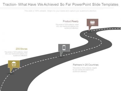 Traction what have we achieved so far powerpoint slide templates