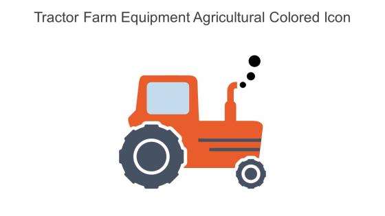Tractor Farm Equipment Agricultural Colored Icon In Powerpoint Pptx Png And Editable Eps Format