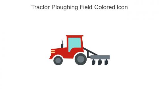 Tractor Ploughing Field Colored Icon In Powerpoint Pptx Png And Editable Eps Format