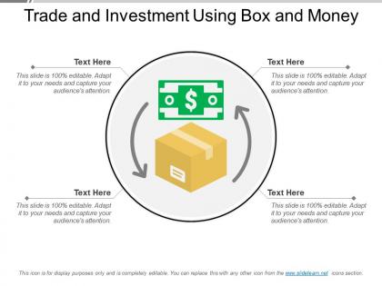 Trade and investment using box and money