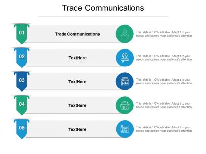 Trade communications ppt powerpoint presentation portfolio ideas cpb