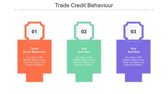 Trade Credit Behaviour Ppt Powerpoint Presentation Model Shapes Cpb