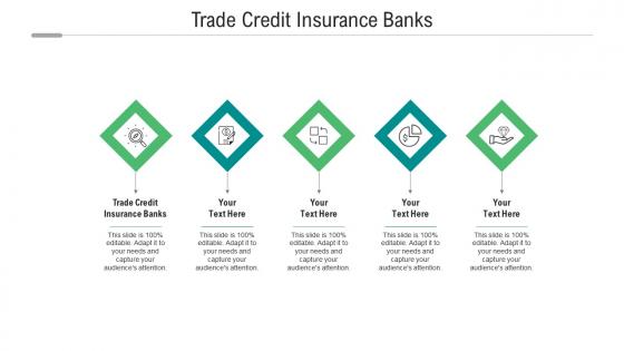 Trade credit insurance banks ppt powerpoint presentation gallery background designs cpb