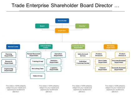 Trade enterprise shareholder board director org chart