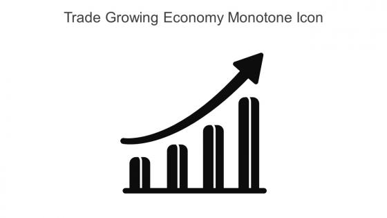 Trade Growing Economy Monotone Icon In Powerpoint Pptx Png And Editable Eps Format